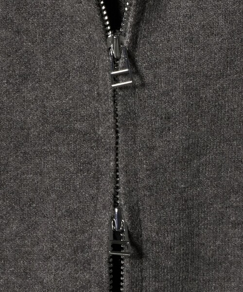 A DAY IN THE LIFE UNITED ARROWS(アデイインザライフユナイテッドアローズ)の「ジャガードニット ダブルジップ パーカー2 ‐ウォッシャブル‐ <A DAY IN THE LIFE>(パーカー・レディース・グレー系/ナチュラル/ネイビー・FREE)」の8枚目の写真