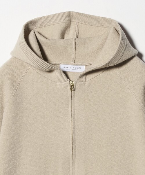 A DAY IN THE LIFE UNITED ARROWS(アデイインザライフユナイテッドアローズ)の「ジャガードニット ダブルジップ パーカー2 ‐ウォッシャブル‐ <A DAY IN THE LIFE>(パーカー・レディース・グレー系/ナチュラル/ネイビー・FREE)」の11枚目の写真