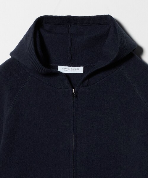 A DAY IN THE LIFE UNITED ARROWS(アデイインザライフユナイテッドアローズ)の「ジャガードニット ダブルジップ パーカー2 ‐ウォッシャブル‐ <A DAY IN THE LIFE>(パーカー・レディース・グレー系/ナチュラル/ネイビー・FREE)」の14枚目の写真