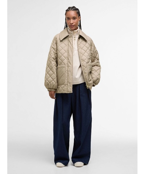 Barbour（バブアー）の「Laoise キルティングジャケット（その他アウター・レディース・ベージュ/ネイビー・8/10）」の3枚目の写真