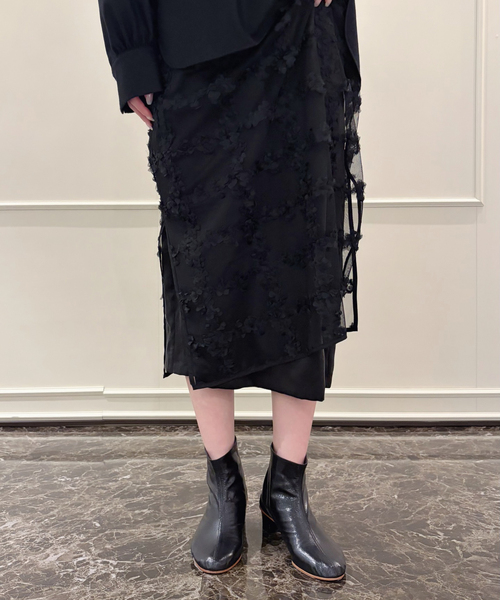 BAUM UND PFERDGARTEN(バウムウンドヘルガーデン)の「BAUM UND PFERDGARTEN/バウム ウンド ヘルガーデン fancy organza ドレス(ワンピース・レディース・ブラック・FREE)」の1枚目の写真