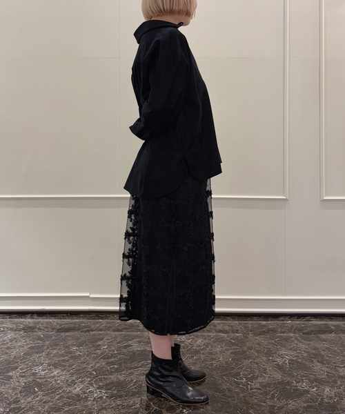 BAUM UND PFERDGARTEN(バウムウンドヘルガーデン)の「BAUM UND PFERDGARTEN/バウム ウンド ヘルガーデン fancy organza ドレス(ワンピース・レディース・ブラック・FREE)」の3枚目の写真