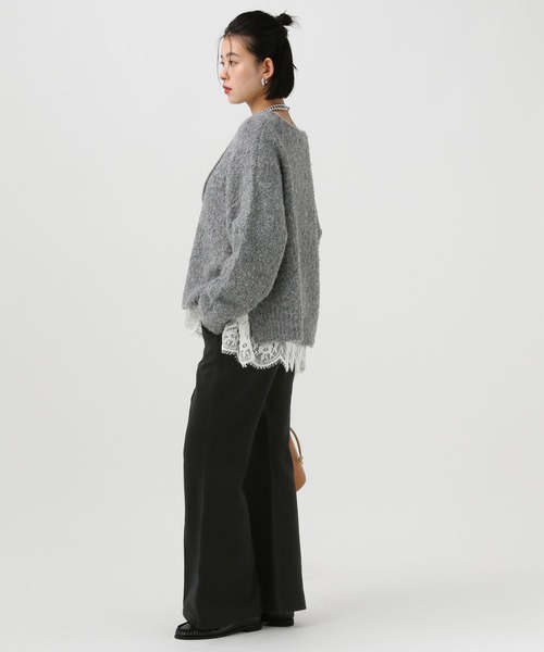 BAYFLOW（ベイフロー）の「ブークレストレッチフレアパンツ（その他パンツ・レディース・グレイッシュベージュ/ブラック・SMALL/MEDIUM）」の19枚目の写真