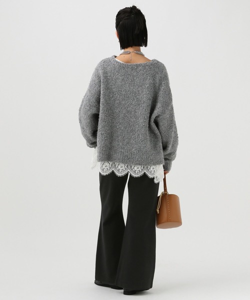 BAYFLOW（ベイフロー）の「ブークレストレッチフレアパンツ（その他パンツ・レディース・グレイッシュベージュ/ブラック・SMALL/MEDIUM）」の20枚目の写真