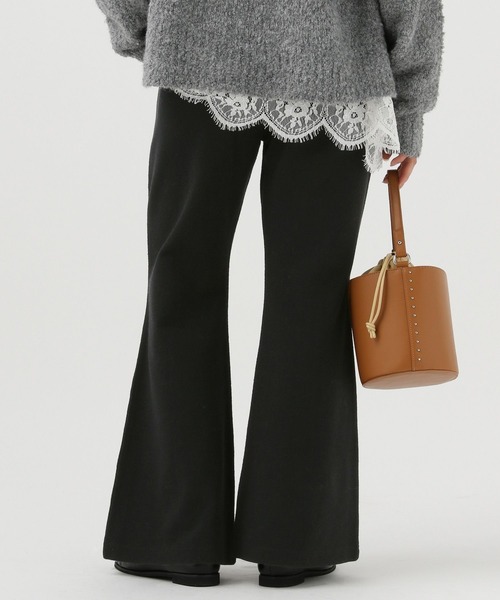 BAYFLOW（ベイフロー）の「ブークレストレッチフレアパンツ（その他パンツ・レディース・グレイッシュベージュ/ブラック・SMALL/MEDIUM）」の11枚目の写真