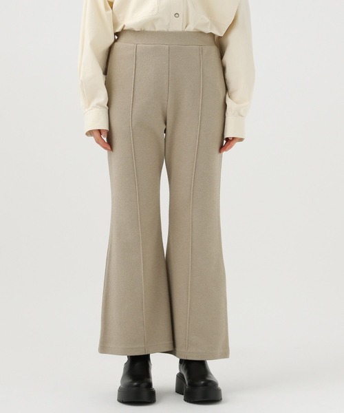 BAYFLOW（ベイフロー）の「ブークレストレッチフレアパンツ（その他パンツ・レディース・グレイッシュベージュ/ブラック・SMALL/MEDIUM）」の12枚目の写真