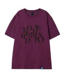 [ビッグロゴ]コットンルージュフィット半袖Tシャツ_プラムパープル