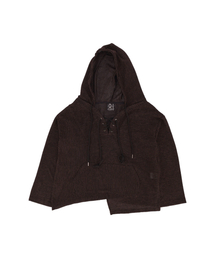 SETSETSET（セットセットセット）の「BOHEMIAN LACE-UP KNIT TOP (BLACK)（ニット/セーター）」