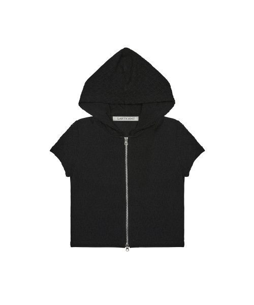 LARTIGENT(ラーティゼン)の「L3 LACE HOOD ZIP-UP(BLACK)(その他アウター・レディース・その他・FREE)」の5枚目の写真