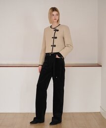 ETMON（エトモン）の「Waist Belt Corduroy Pants, Black（その他パンツ）」