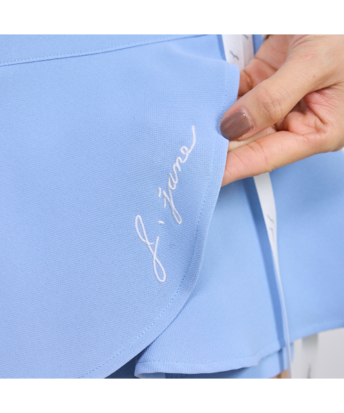 J.JANE(ジェイジェーン)の「レースアップフラワーキュロットパンツ (ブルー)(スカート・レディース・その他・S/M/XS)」の5枚目の写真