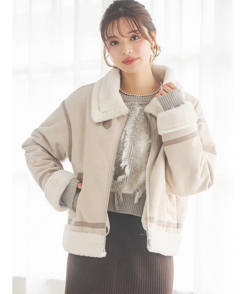 パイピングムートンジャケット（ムートンコート）｜LUDIC PARK（ル