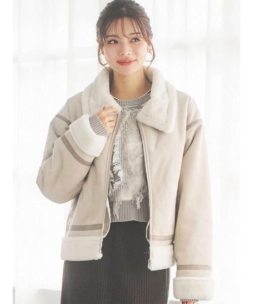 パイピングムートンジャケット（ムートンコート）｜LUDIC PARK（ル