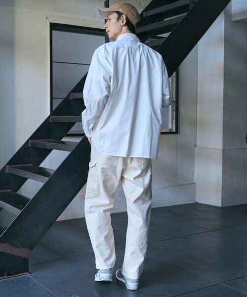 SMITH'S（スミス）の「SMITH’S（スミス）別注ロングスリーブワークシャツ（シャツ/ブラウス・メンズ・ホワイト/オフホワイト/その他1/コバルトブルー・S/M/L/XL）」の12枚目の写真