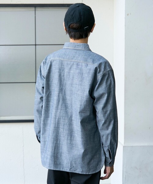 SMITH'S（スミス）の「SMITH’S（スミス）別注ロングスリーブワークシャツ（シャツ/ブラウス・メンズ・ホワイト/オフホワイト/その他1/コバルトブルー・S/M/L/XL）」の20枚目の写真