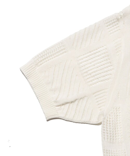 BEAMS PLUS（ビームスプラス）の「Full Button Polo Mesh（ポロシャツ・メンズ・ブラック/ベージュ/ホワイト・MEDIUM/SMALL/X-LARGE/LARGE）」の8枚目の写真