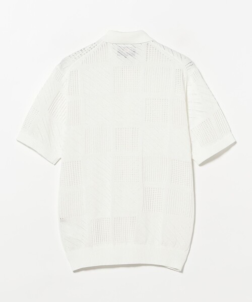 BEAMS PLUS（ビームスプラス）の「Full Button Polo Mesh（ポロシャツ・メンズ・ブラック/ベージュ/ホワイト・MEDIUM/SMALL/X-LARGE/LARGE）」の11枚目の写真