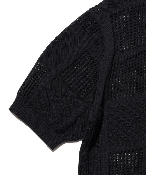 BEAMS PLUS（ビームスプラス）の「Full Button Polo Mesh（ポロシャツ・メンズ・ブラック/ベージュ/ホワイト・MEDIUM/SMALL/X-LARGE/LARGE）」の15枚目の写真
