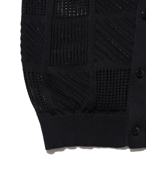 BEAMS PLUS（ビームスプラス）の「Full Button Polo Mesh（ポロシャツ・メンズ・ブラック/ベージュ/ホワイト・MEDIUM/SMALL/X-LARGE/LARGE）」の16枚目の写真