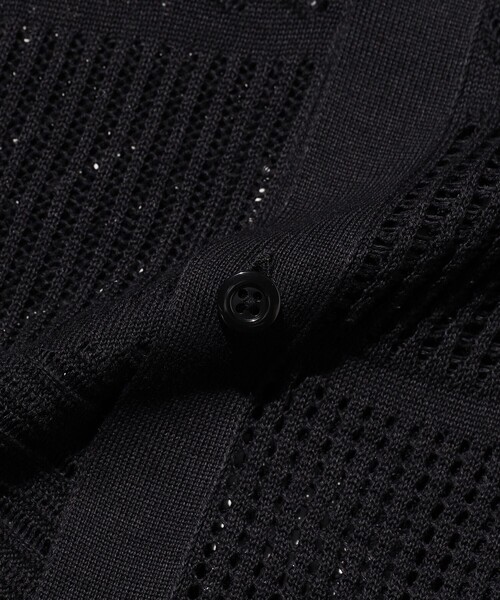 BEAMS PLUS（ビームスプラス）の「Full Button Polo Mesh（ポロシャツ・メンズ・ブラック/ベージュ/ホワイト・MEDIUM/SMALL/X-LARGE/LARGE）」の17枚目の写真