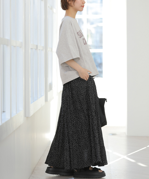 JOURNAL STANDARD relume（ジャーナルスタンダード　レリューム）の「［26SS新作］カットオフワイドロゴTee（Tシャツ/カットソー・レディース・グレー/ホワイト/ブラウン・FREE）」の6枚目の写真