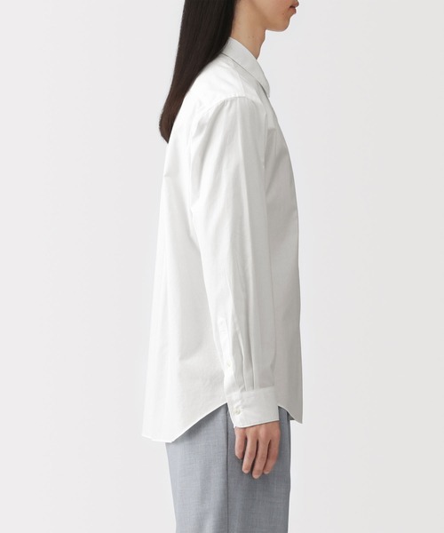 無印良品（ムジルシリョウヒン）の「紳士　洗いざらしブロード長袖シャツ（シャツ/ブラウス・メンズ・ホワイト/ライトブルー/ブラック/ライトイエロー/サックスブルー系/ライトイエロー系・S/M/L/XL）」の13枚目の写真