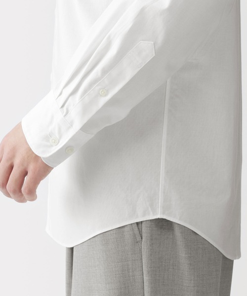 無印良品（ムジルシリョウヒン）の「紳士　洗いざらしブロード長袖シャツ（シャツ/ブラウス・メンズ・ホワイト/ライトブルー/ブラック/ライトイエロー/サックスブルー系/ライトイエロー系・S/M/L/XL）」の10枚目の写真