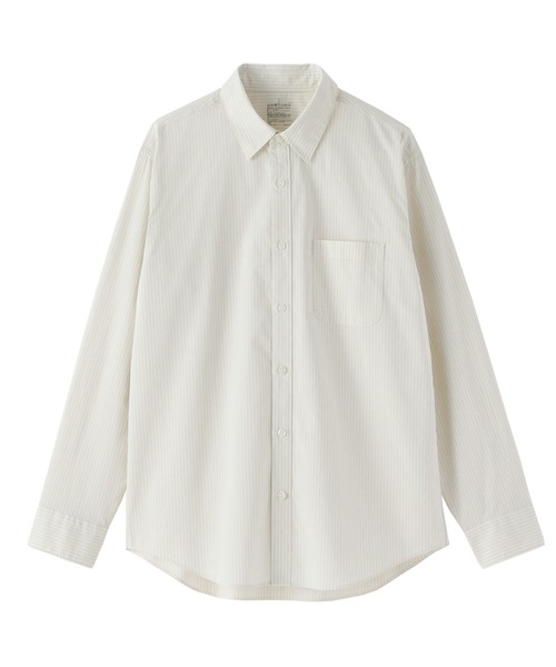無印良品（ムジルシリョウヒン）の「紳士　洗いざらしブロード長袖シャツ（シャツ/ブラウス・メンズ・ホワイト/ライトブルー/ブラック/ライトイエロー/サックスブルー系/ライトイエロー系・S/M/L/XL）」の16枚目の写真