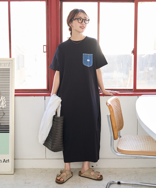 限定展開 Lee × FREAK'S STORE/リー 別注 デニムポケット 半袖