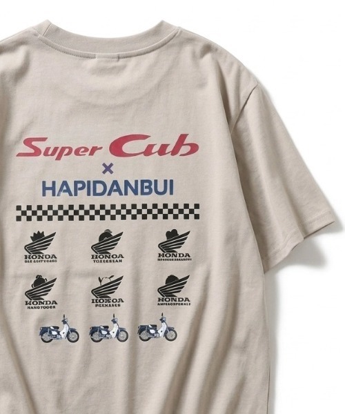 sanrio（サンリオ）の「2026SS HONDA×sanrio/ホンダ×サンリオ はぴだんぶい フロント バックプリント 半袖Tシャツ レディース メンズ（Tシャツ/カットソー・レディース・ブラック/ブルーグリーン/ブラック系その他/アッシュグレー/セージグリーン/ネイビー/ベージュ/ホワイト・M/L/LL）」の5枚目の写真