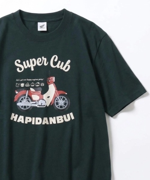 sanrio（サンリオ）の「2026SS HONDA×sanrio/ホンダ×サンリオ はぴだんぶい フロント バックプリント 半袖Tシャツ レディース メンズ（Tシャツ/カットソー・レディース・ブラック/ブルーグリーン/ブラック系その他/アッシュグレー/セージグリーン/ネイビー/ベージュ/ホワイト・M/L/LL）」の8枚目の写真