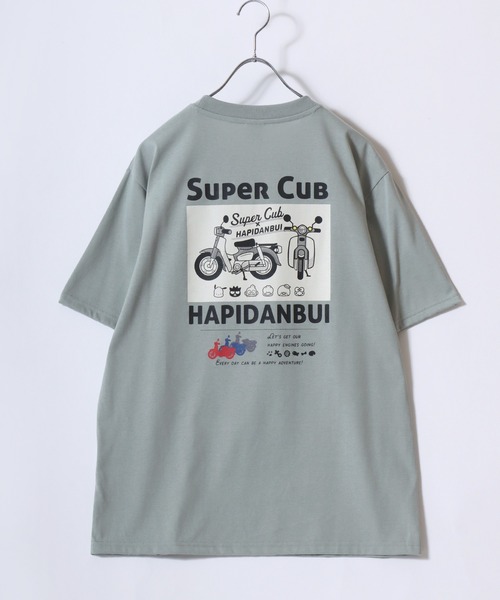 sanrio（サンリオ）の「2026SS HONDA×sanrio/ホンダ×サンリオ はぴだんぶい フロント バックプリント 半袖Tシャツ レディース メンズ（Tシャツ/カットソー・レディース・ブラック/ブルーグリーン/ブラック系その他/アッシュグレー/セージグリーン/ネイビー/ベージュ/ホワイト・M/L/LL）」の17枚目の写真