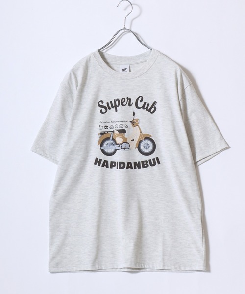 sanrio（サンリオ）の「2026SS HONDA×sanrio/ホンダ×サンリオ はぴだんぶい フロント バックプリント 半袖Tシャツ レディース メンズ（Tシャツ/カットソー・レディース・ブラック/ブルーグリーン/ブラック系その他/アッシュグレー/セージグリーン/ネイビー/ベージュ/ホワイト・M/L/LL）」の20枚目の写真
