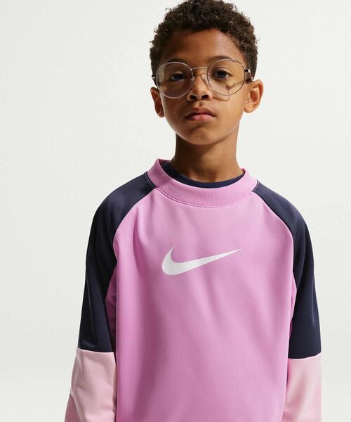 NIKE(ナイキ)の「《上下セット》ナイキ スポーツウェア ジュニア Dri-FIT トラックスーツ / Nike Sportswear Big Kids' Dri-FIT Tracksuit HQ9317-503 Light Magenta(セットアップ・キッズ・パープル系その他2・130/160/150/140)」の2枚目の写真