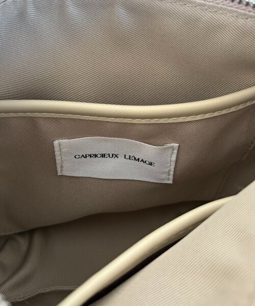 CAPRICIEUX LE'MAGE（カプリシューレマージュ）の「2WAYアジャストミニバッグ（ショルダーバッグ・レディース・ベージュ/アイボリー/ブラック・FREE）」の12枚目の写真