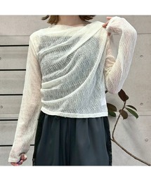 amini（アミニ）の「ドレープレーストップス（その他トップス）」