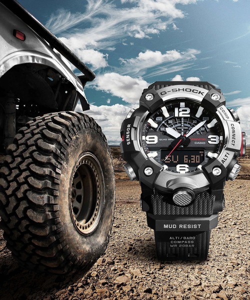 G-SHOCK(ジーショック)の「MASTER OF G MUDMASTER(マッドマスター) / GG-B100XMB-1AJF(アナログ腕時計・メンズ・ブラック・FREE)」の13枚目の写真