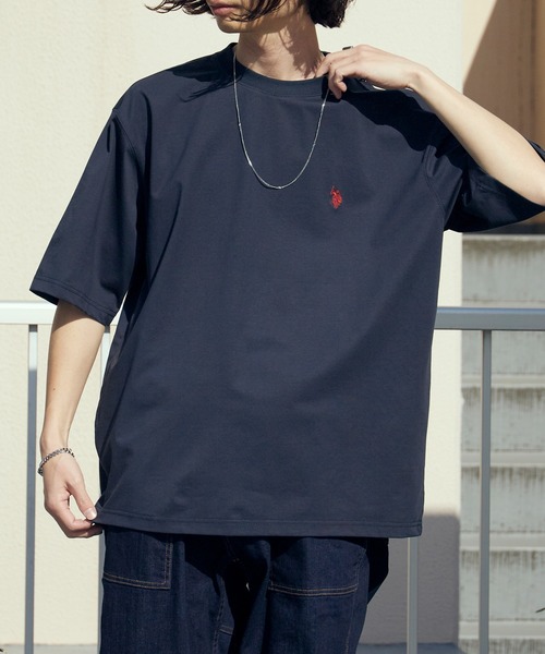 U.S. POLO ASSN.(ユーエスポロアッスン)の「U.S. POLO ASSN./ユーエスポロアッスン ロゴ刺繍 クルーネックTシャツ 接触冷感 秋 秋服 2026年秋冬(Tシャツ/カットソー・メンズ・オフホワイト/ネイビー/ブラック・M/L/LL)」の20枚目の写真