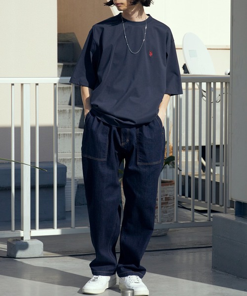 U.S. POLO ASSN.(ユーエスポロアッスン)の「U.S. POLO ASSN./ユーエスポロアッスン ロゴ刺繍 クルーネックTシャツ 接触冷感 秋 秋服 2026年秋冬(Tシャツ/カットソー・メンズ・オフホワイト/ネイビー/ブラック・M/L/LL)」の21枚目の写真