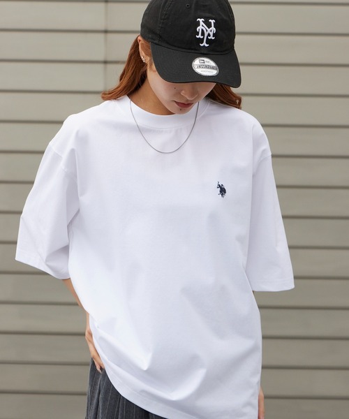 U.S. POLO ASSN.(ユーエスポロアッスン)の「U.S. POLO ASSN./ユーエスポロアッスン ロゴ刺繍 クルーネックTシャツ 接触冷感 秋 秋服 2026年秋冬(Tシャツ/カットソー・メンズ・オフホワイト/ネイビー/ブラック・M/L/LL)」の8枚目の写真