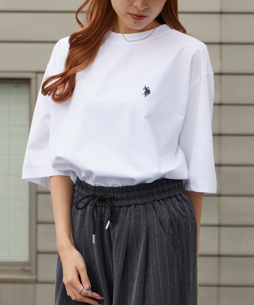 U.S. POLO ASSN.(ユーエスポロアッスン)の「U.S. POLO ASSN./ユーエスポロアッスン ロゴ刺繍 クルーネックTシャツ 接触冷感 秋 秋服 2026年秋冬(Tシャツ/カットソー・メンズ・オフホワイト/ネイビー/ブラック・M/L/LL)」の18枚目の写真