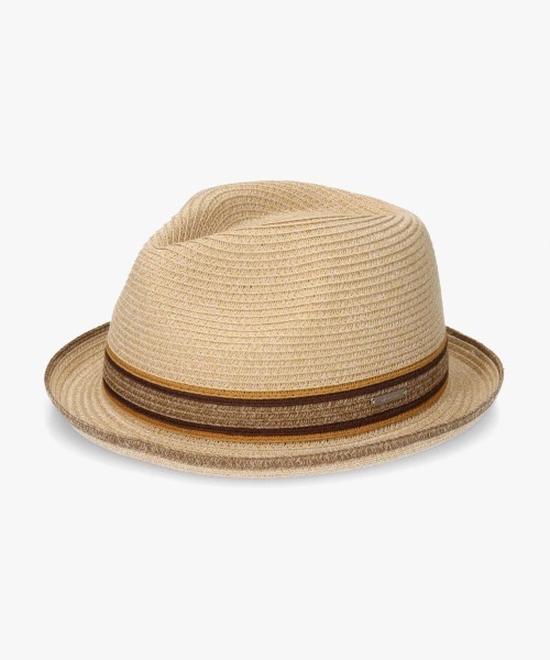 OVERRIDE(オーバーライド)の「OVERRIDE MIX BRAID FEDORA / オーバーライド(ハット・メンズ・ネイビー/ベージュ/ブラック・58cm/60cm/62cm)」の3枚目の写真