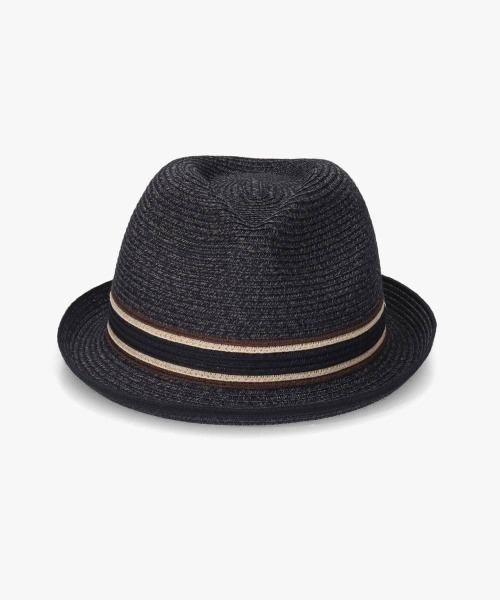 OVERRIDE(オーバーライド)の「OVERRIDE MIX BRAID FEDORA / オーバーライド(ハット・メンズ・ネイビー/ベージュ/ブラック・58cm/60cm/62cm)」の9枚目の写真