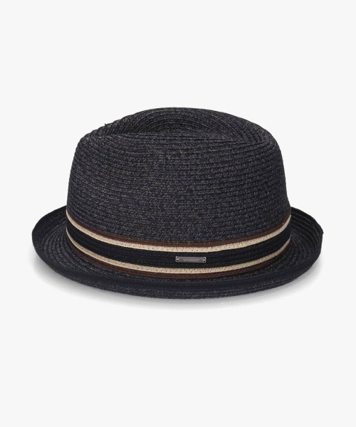 OVERRIDE(オーバーライド)の「OVERRIDE MIX BRAID FEDORA / オーバーライド(ハット・メンズ・ネイビー/ベージュ/ブラック・58cm/60cm/62cm)」の10枚目の写真