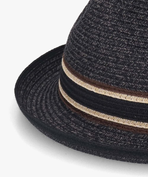 OVERRIDE(オーバーライド)の「OVERRIDE MIX BRAID FEDORA / オーバーライド(ハット・メンズ・ネイビー/ベージュ/ブラック・58cm/60cm/62cm)」の14枚目の写真