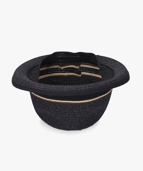 OVERRIDE(オーバーライド)の「OVERRIDE MIX BRAID FEDORA / オーバーライド(ハット・メンズ・ネイビー/ベージュ/ブラック・58cm/60cm/62cm)」の16枚目の写真