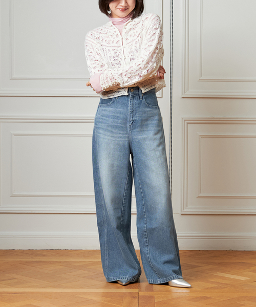 IENA LA BOUCLE（イエナラブークル）の「《追加》IENA LA BOUCLE バテンレースブラウス（シャツ/ブラウス・レディース・ウッド/ホワイト・FREE）」の4枚目の写真