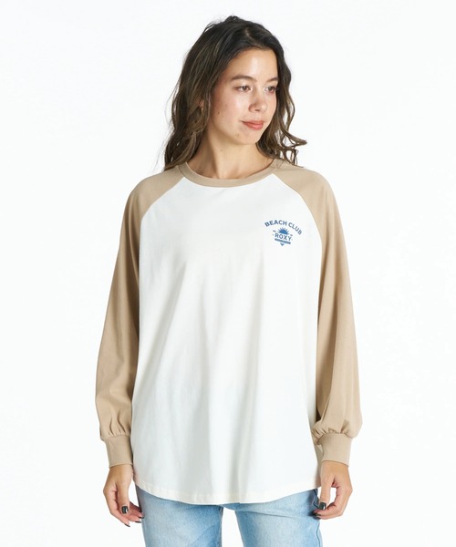 ROXY（ロキシー）の「ROXY ウィメンズ BEACH CLUB 長袖Ｔシャツ ロンT 接触冷感【2026年春夏モデル】（Tシャツ/カットソー・レディース・ベージュ/ブラック/ナチュラル/ネイビー・SMALL/LARGE/MEDIUM）」の9枚目の写真