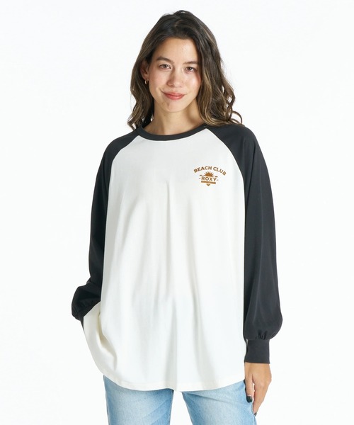 ROXY（ロキシー）の「ROXY ウィメンズ BEACH CLUB 長袖Ｔシャツ ロンT 接触冷感【2026年春夏モデル】（Tシャツ/カットソー・レディース・ベージュ/ブラック/ナチュラル/ネイビー・SMALL/LARGE/MEDIUM）」の6枚目の写真