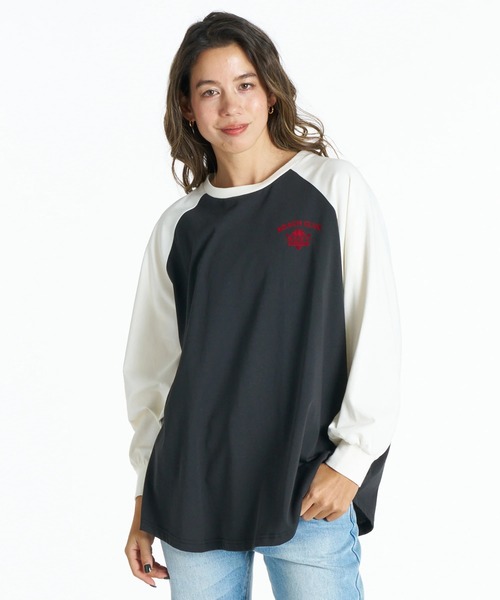 ROXY（ロキシー）の「ROXY ウィメンズ BEACH CLUB 長袖Ｔシャツ ロンT 接触冷感【2026年春夏モデル】（Tシャツ/カットソー・レディース・ベージュ/ブラック/ナチュラル/ネイビー・SMALL/LARGE/MEDIUM）」の12枚目の写真